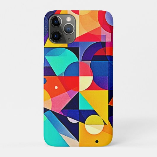 Levendige Geometrische Abstracte Kunst Case-Mate iPhone Case (Achterkant)