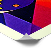 Levendige Geometrische Abstracte Kunst Poster (Hoek)