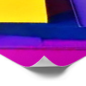 Levendige Geometrische Abstracte Kunst Poster (Hoek)