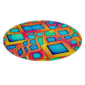 Levendige geometrische Abstracte kunst Snijplank (Hoek)