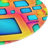 Levendige geometrische Abstracte kunst Snijplank (Hoek)