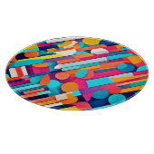 Levendige geometrische Abstracte kunst Snijplank (Hoek)