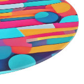 Levendige geometrische Abstracte kunst Snijplank (Hoek)