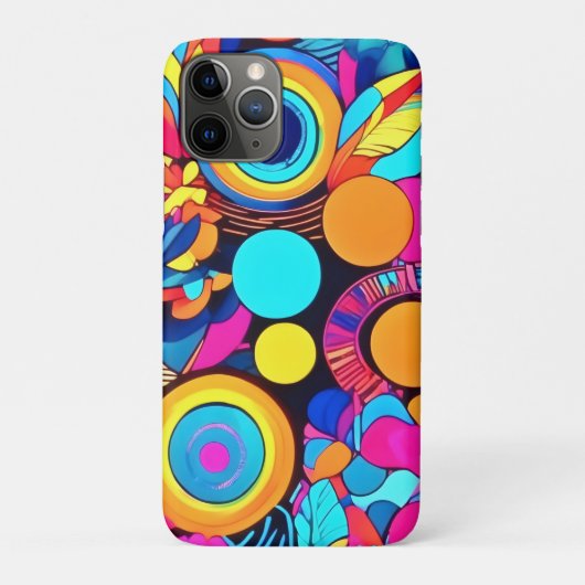 Levendige geometrische Abstracte patronen Case-Mate iPhone Case (Achterkant)