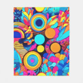 Levendige geometrische Abstracte patronen Fleece Deken (Voorkant)