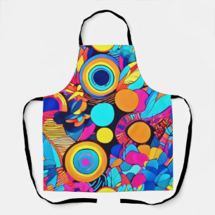 Levendige geometrische Abstracte patronen Schort