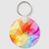 Levendige geometrische abstracte sleutelhanger (Voorkant)