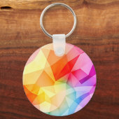 Levendige geometrische abstracte sleutelhanger (Voorkant)