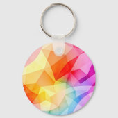 Levendige geometrische abstracte sleutelhanger (Achterkant)
