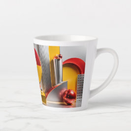 Levendige Geometrische Abstractie Metalen Bollen K Latte Mok