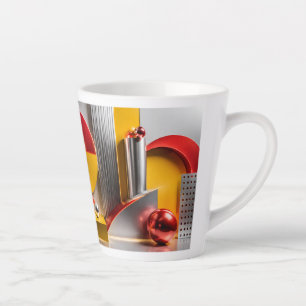 Levendige Geometrische Abstractie Metalen Bollen K Latte Mok