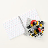 Levendige geometrische abstractie notitieboek (Binnen)