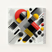 Levendige geometrische abstractie notitieboek (Achterkant)
