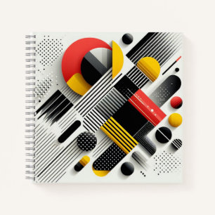 Levendige geometrische abstractie notitieboek