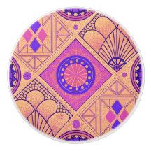 Levendige geometrische art deco