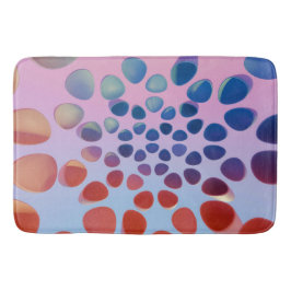 Levendige geometrische badmat - vet en artistiek