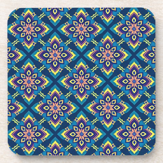 Levendige geometrische Boho Pattern Onderzetters - (Voorkant)
