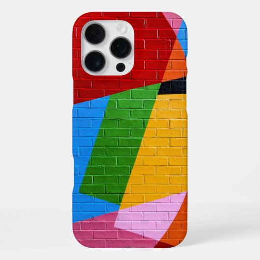 Levendige Geometrische Brick Wall Telefoonhoes iPhone Hoesje (Achterkant)