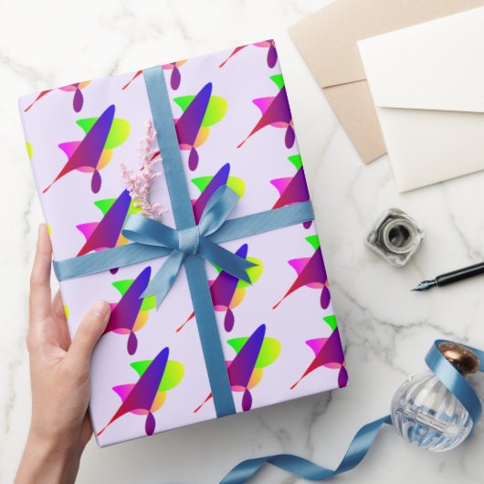 Levendige geometrische burst cadeaupapier (Geschenken)