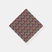 Levendige geometrische caleidoscoop servet (Hoek)