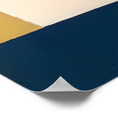 Levendige geometrische fusie - gedurfde Abstracte  Poster (Hoek)