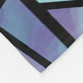Levendige geometrische Glas in lood kunst Fleece Deken (Hoek)