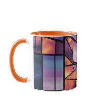 Levendige geometrische Glas in lood kunst