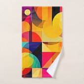 Levendige geometrische harmonie bad handdoek (Handdoek)