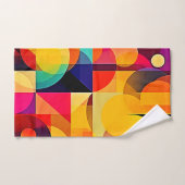 Levendige geometrische harmonie bad handdoek (Handdoek)