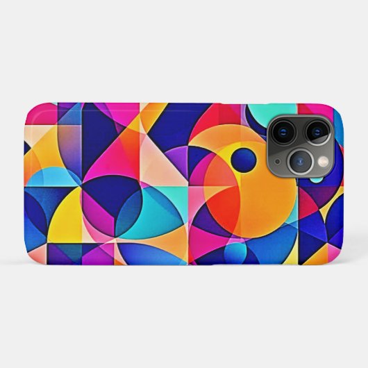 Levendige geometrische harmonie Case-Mate iPhone case (Achterkant (horizontaal))