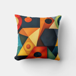 Levendige geometrische harmonie kussen