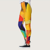 Levendige geometrische harmonie leggings (Links)