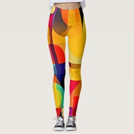 Levendige geometrische harmonie leggings
