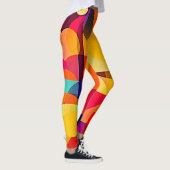 Levendige geometrische harmonie leggings (Rechts)