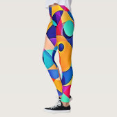 Levendige geometrische harmonie leggings (Links)