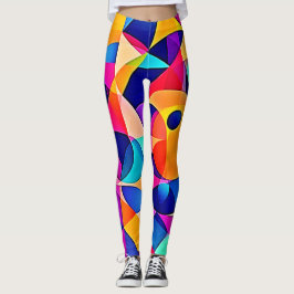 Levendige geometrische harmonie leggings
