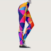 Levendige geometrische harmonie leggings (Rechts)
