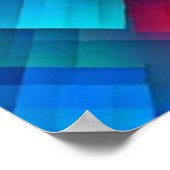 Levendige geometrische harmonie poster (Hoek)