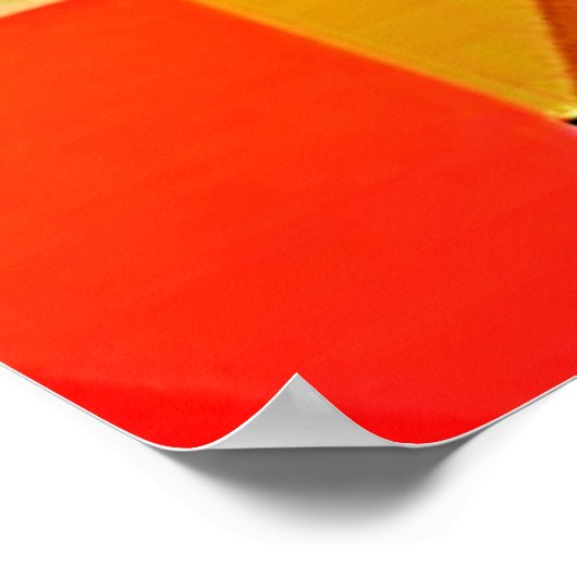 Levendige geometrische harmonie poster (Hoek)