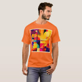 Levendige geometrische harmonie t-shirt (Voorkant volledig)