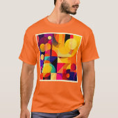 Levendige geometrische harmonie t-shirt (Voorkant)