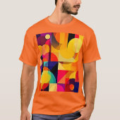 Levendige geometrische harmonie t-shirt (Voorkant)