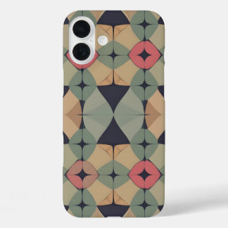 Levendige geometrische iPhone16 Hoesje - Kleurrijk