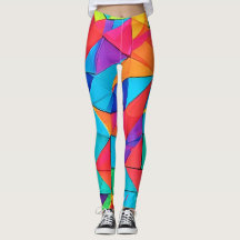 Levendige geometrische kleur blokkeert kunst