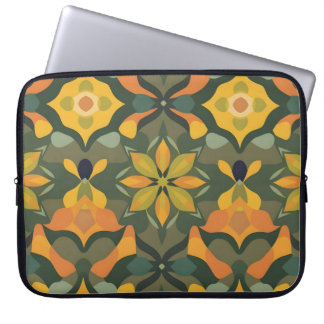 Levendige geometrische laptophoes 15 inch - kleurr laptop sleeve