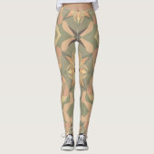 Levendige geometrische Leggings (Voorkant)