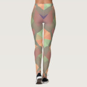 Levendige geometrische Leggings - Artistic Seamles (Achterkant)