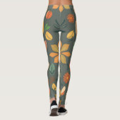 Levendige geometrische Leggings - kleurrijk patroo (Achterkant)