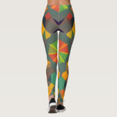 Levendige geometrische Leggings - Kleurrijke Home  (Achterkant)