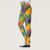 Levendige geometrische Leggings - Kleurrijke Home  (Links)